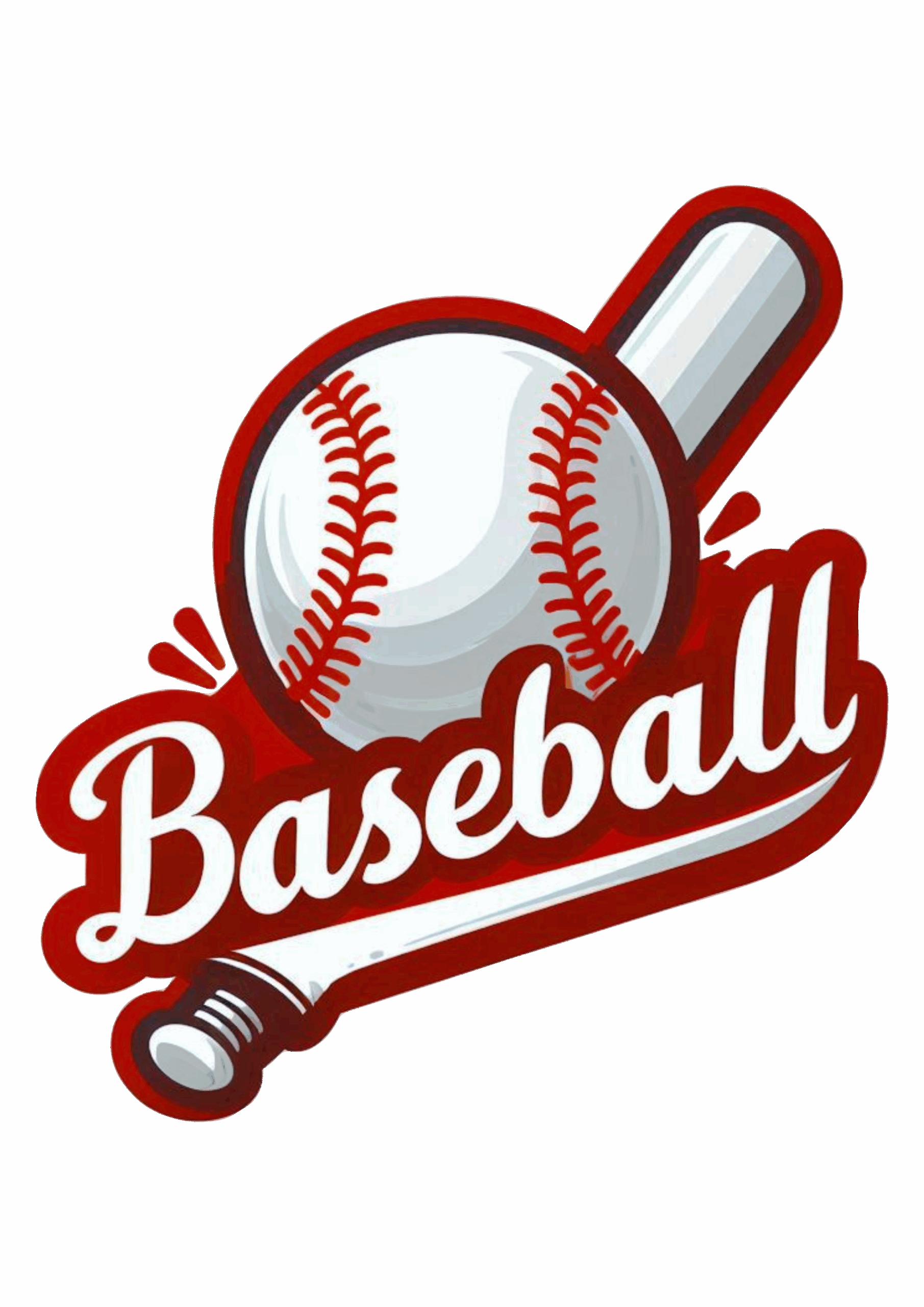 Baseball Sports Logo Illustration Ready to Use PNG