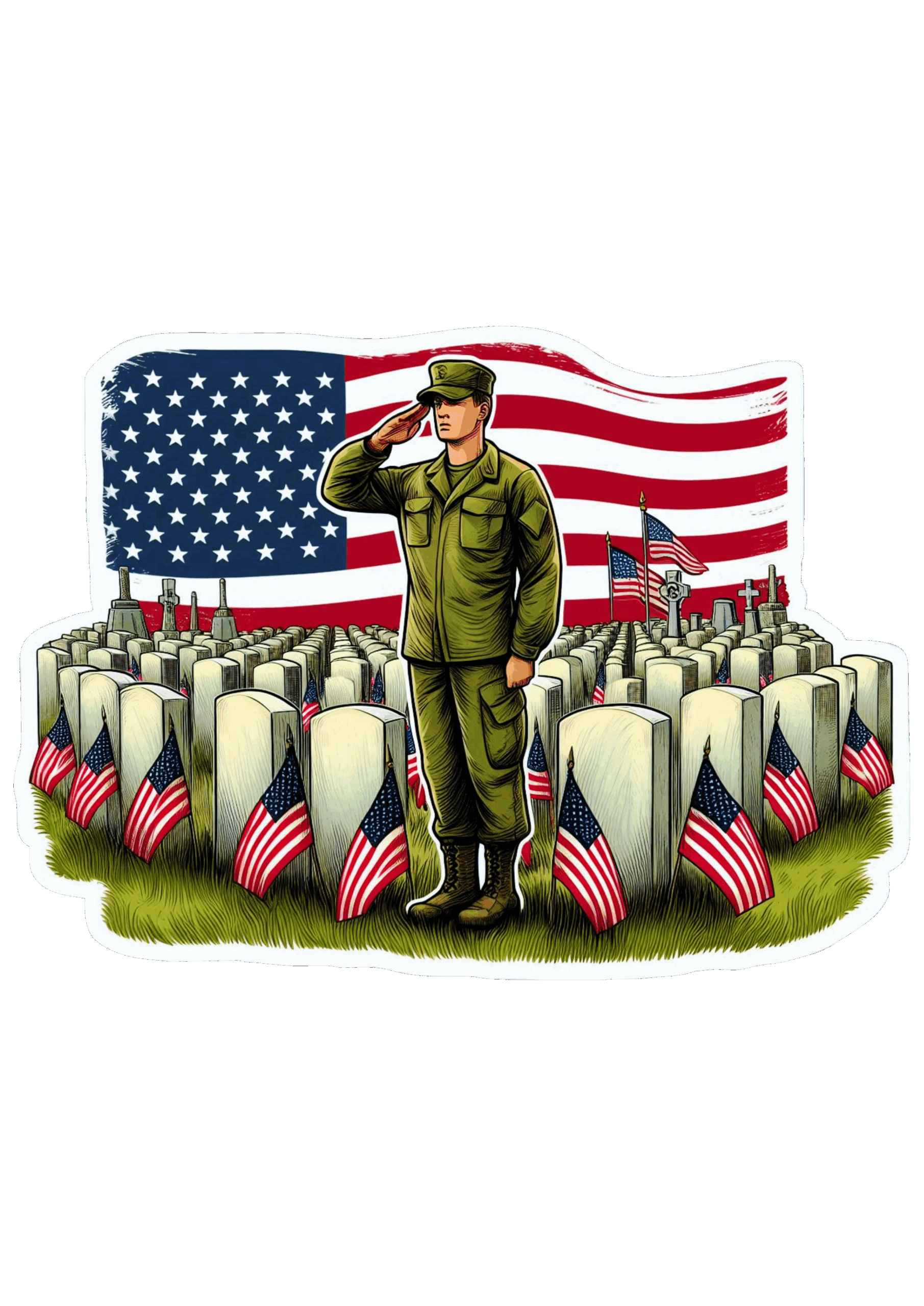 Memorial day may 25 american flag and soldier remember and honor holiday png